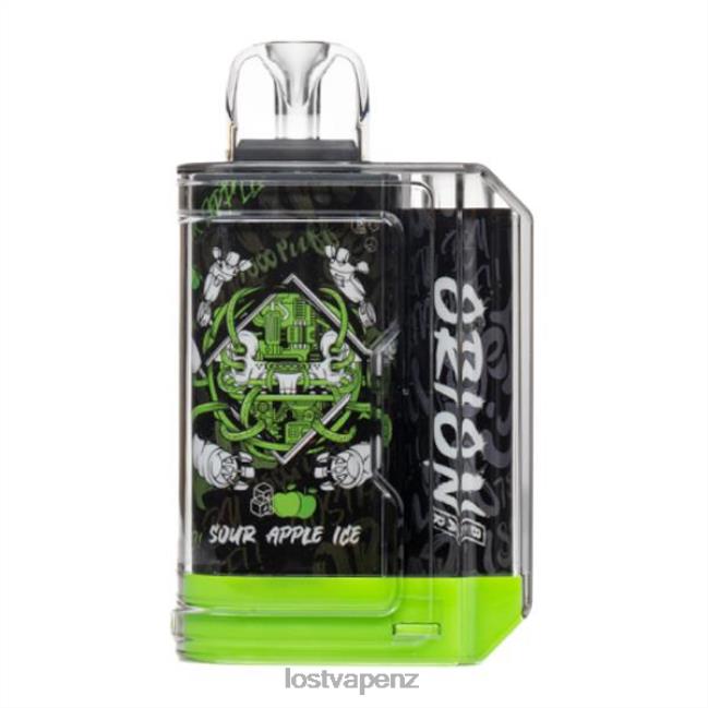 Lost Vape NZ - Lost Vape Orion Bar Disposable | 7500 Puff | 18mL | 50mg Sour Apple Ice 044RT1