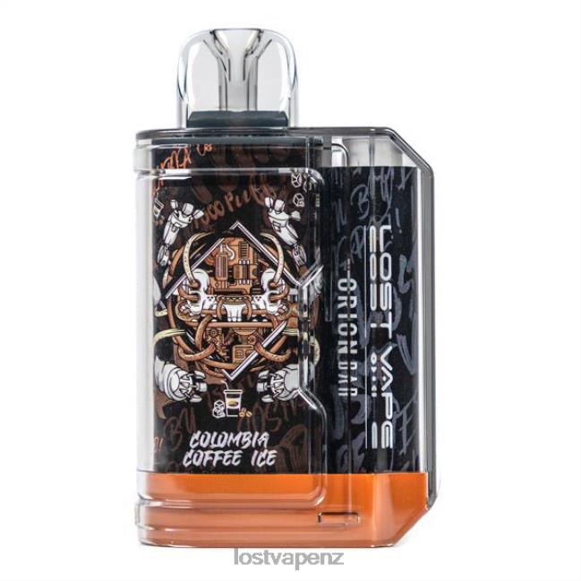 Lost Vape Orion NZ - Lost Vape Orion Bar Disposable | 7500 Puff | 18mL | 50mg Columbia Coffee Ice 044RT87